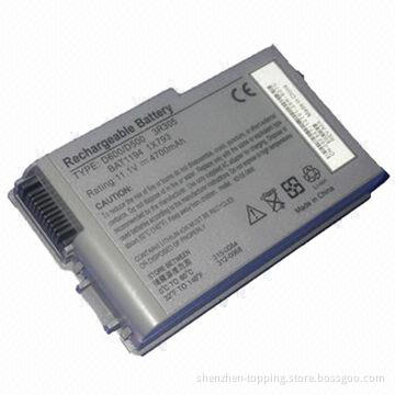 New 6-cell 4,400mAh battery for Dell Latitude D500/D505/D510/D520/D530/D600/D610